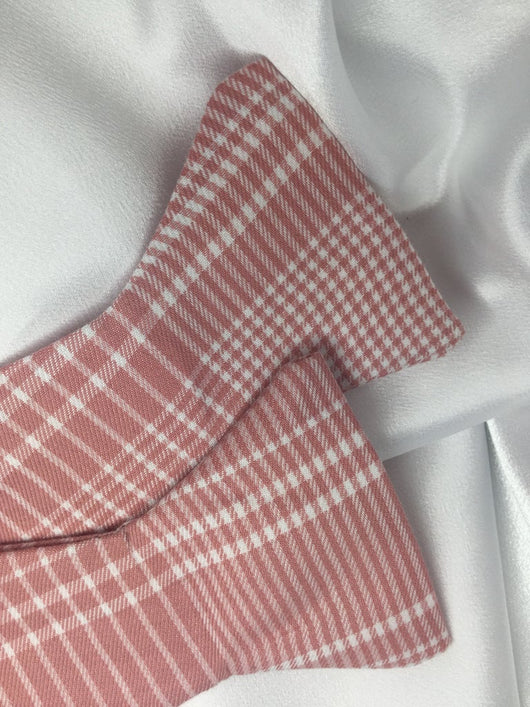 Salmon/Pink/White Bow-Tie Set